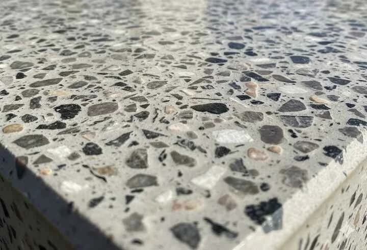 Exposed aggregate stone option - Crushed Granite