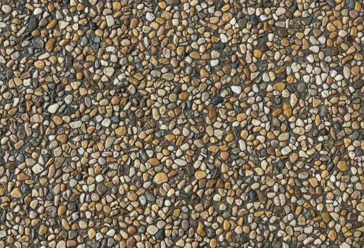 Exposed aggregate stone option - Pea Gravel