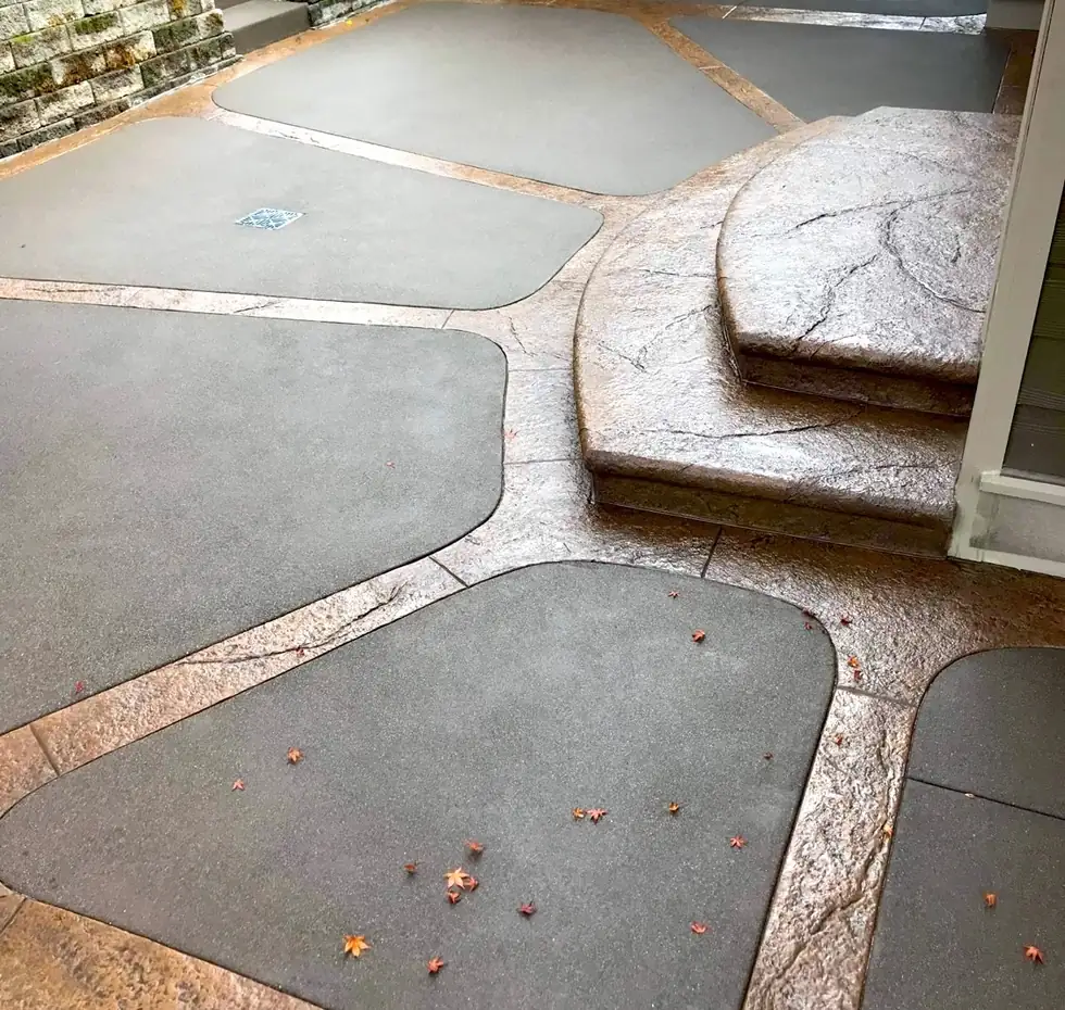 Decorative Borders concrete patio example