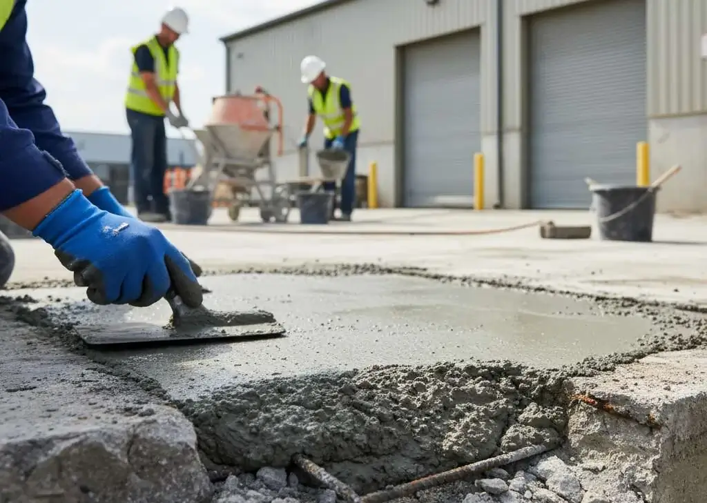 Professional concrete repair services - concrete driveway repair and concrete steps repair by RC Concrete