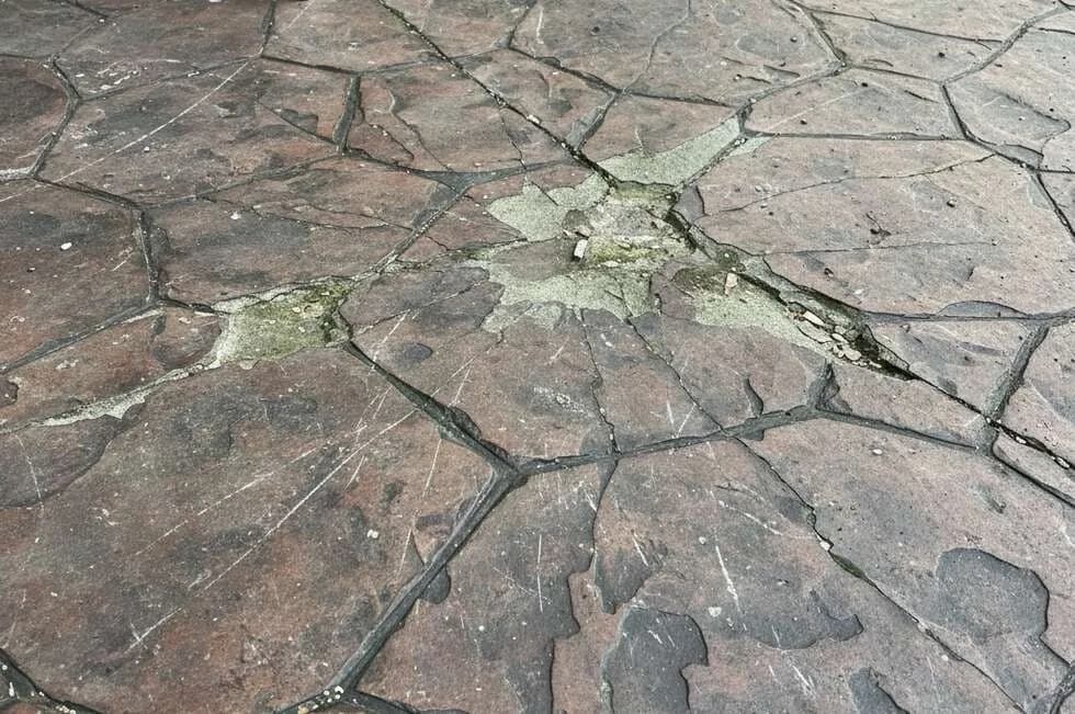 Decorative Overlay Resurfacing concrete repair service example