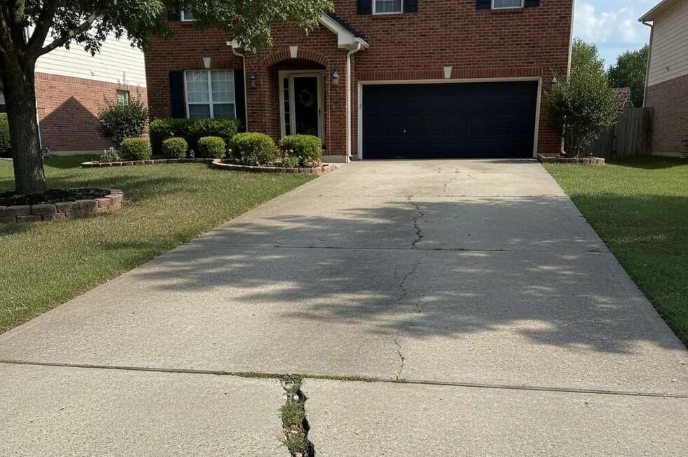Driveway Repair & Replacement concrete repair service example