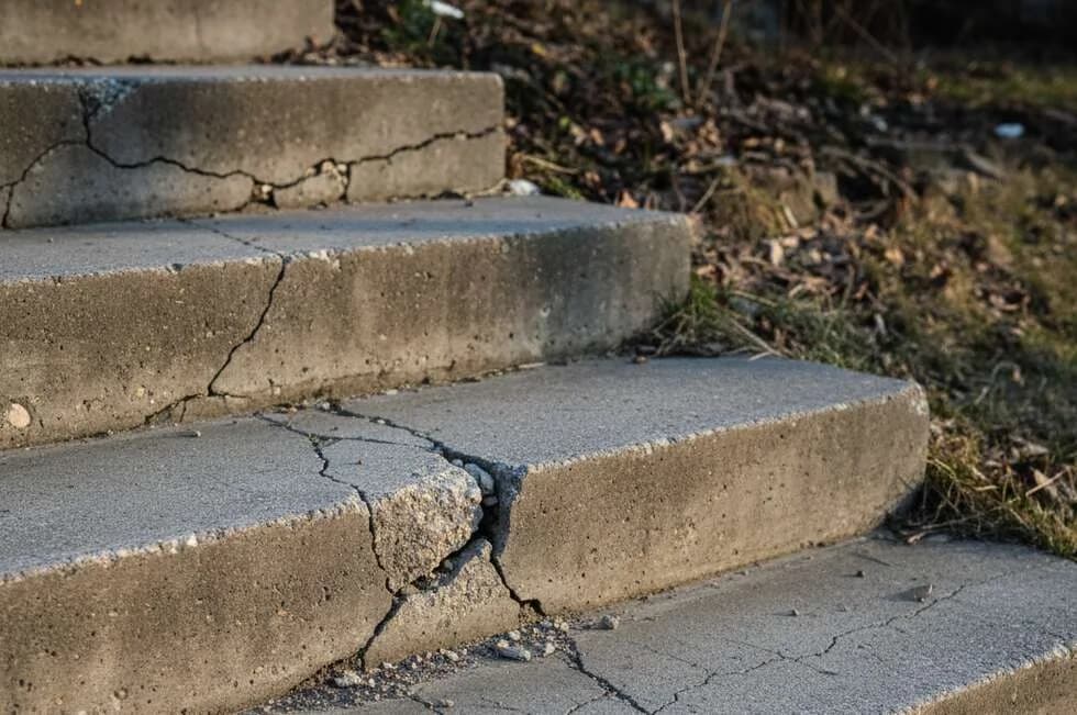Concrete Step Repair concrete repair service example