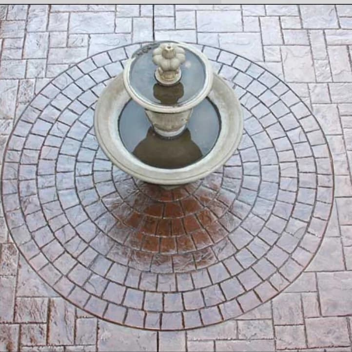 Stamped concrete pattern - Brick Pattern