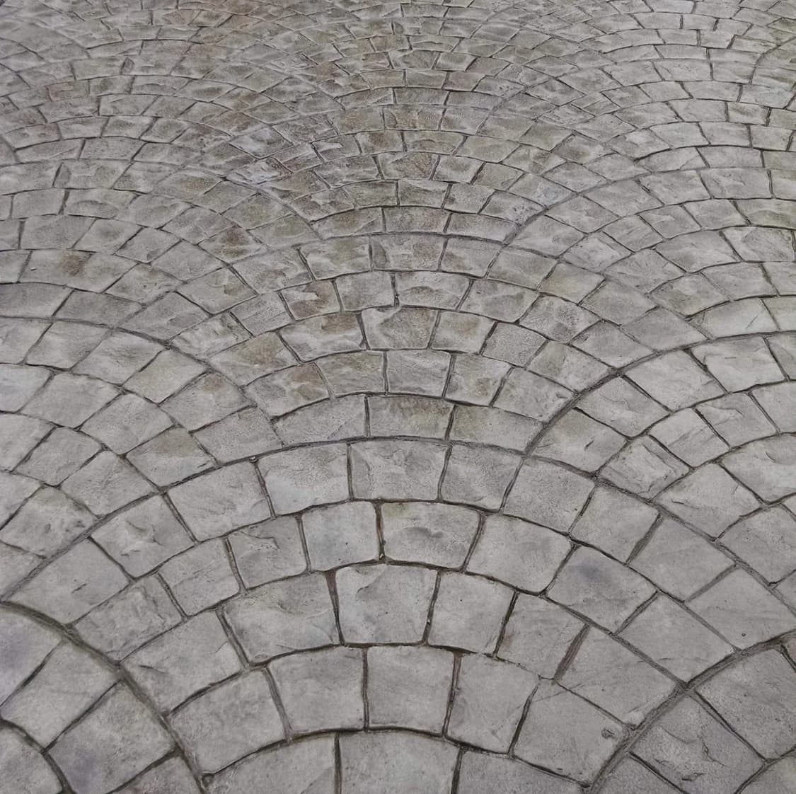 Stamped concrete pattern - European Fan