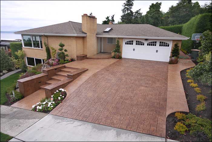 Stamped-Concrete-Driveway-Auburn-WA