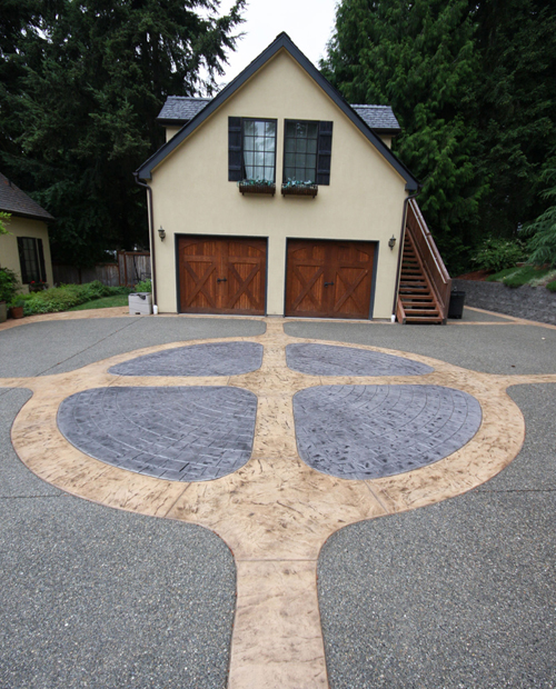 Stamped-Concrete-Driveway-Mercer-Island-WA